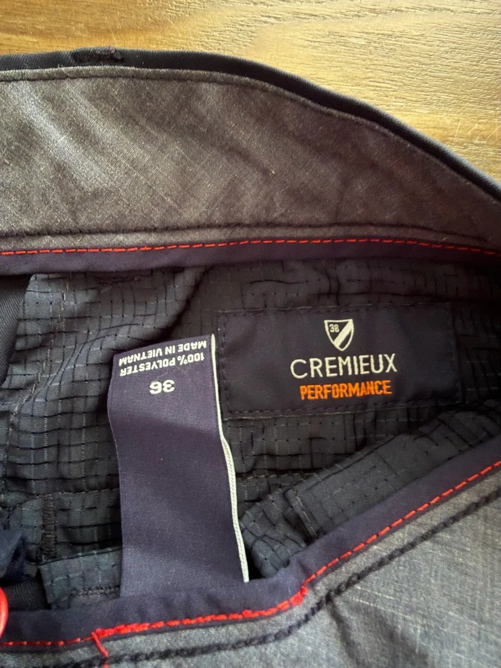 2 pack Size 36 Cremieux Men's Performance Shorts Navy and Khaki Shorts